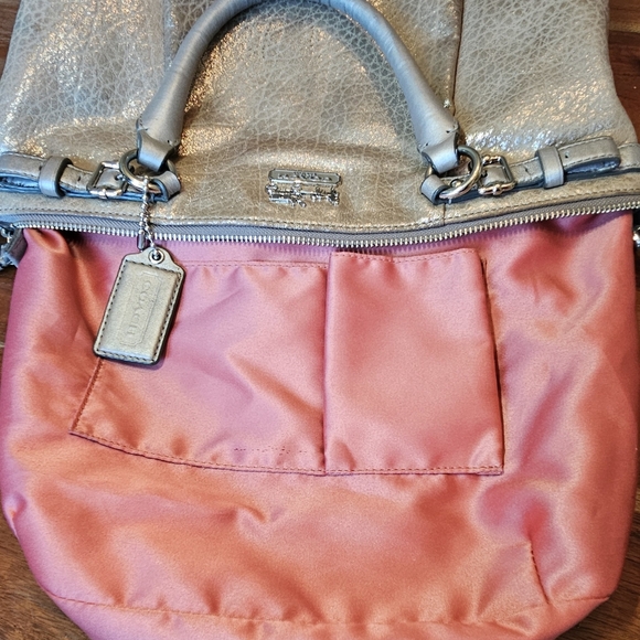 COACH 2012 MADISON SOPHIA BRONZE MATALLIC LEATHER SHOULDER BAG - Picture 9 of 10